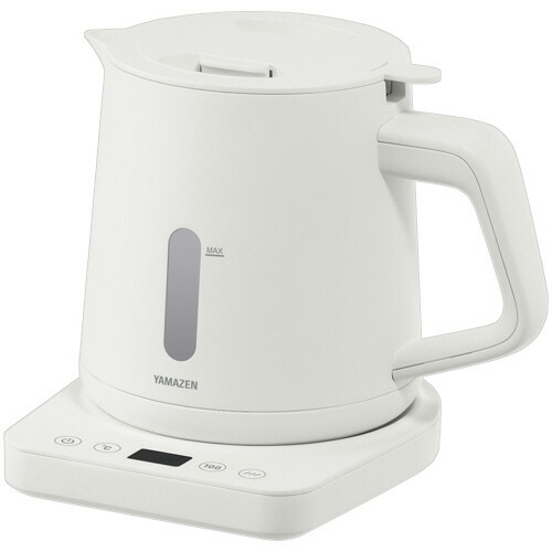 山善（YAMAZEN） 湯こぼれ防止電気ケトル 温調機能付 1.0L ホワイト 1台(YKU-SC1210J(W)) 目安在庫\u003d○
