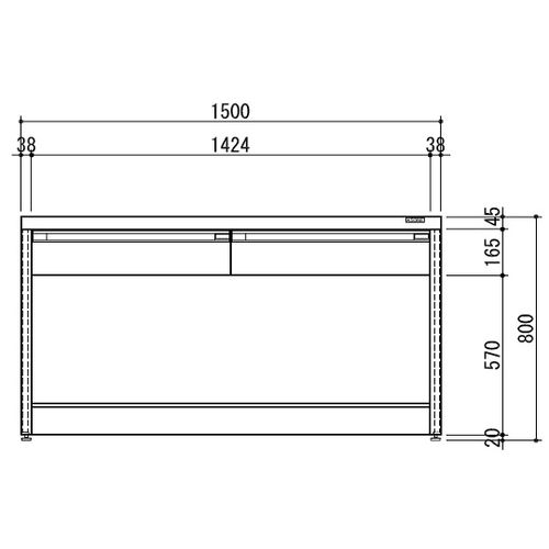 アズワン 態度試験台 白いこと天板・ひな型手あい 1500×900×800 (1台)(3-4195-03) 取り寄せ商いもの