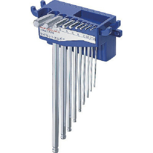 旭金属工業 ロングボールポイント六角棒レンチ 9点セット 1セット(AQS0900) 目安在庫\u003d○