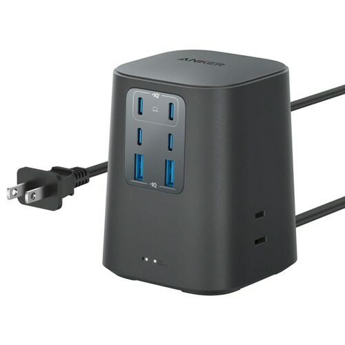 船掛かりジャパン ワット数水道栓 ANKER Charging Station(9-インチ-1 100W) 黒いこと 1個(A91C6511) 取り寄せ商いもの