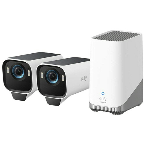 船がかりジャパン eufy(ユーフィ) 室外写真機 eufyCam S3 Pro 2-Cam Kit 白いこと 1組(T88925W1) 取り寄せ商いもの