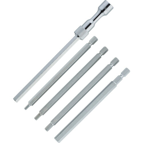 水戸工機 T型ホローレンチ 差替式ビットホルダーソケット+ビット5本セット(3BH-50L) 1セット(THC-3BH-50S) 目安在庫\u003d○