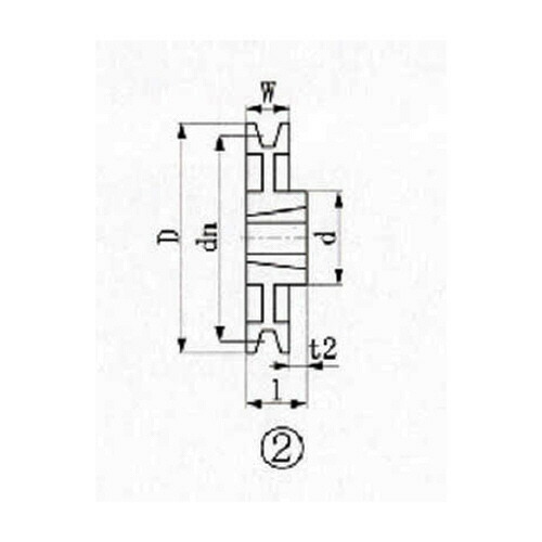 エバオン EVN ブッシングプーリー SPZ 180mm 溝数1 1個(SPZ1801) 目安在庫\u003d○
