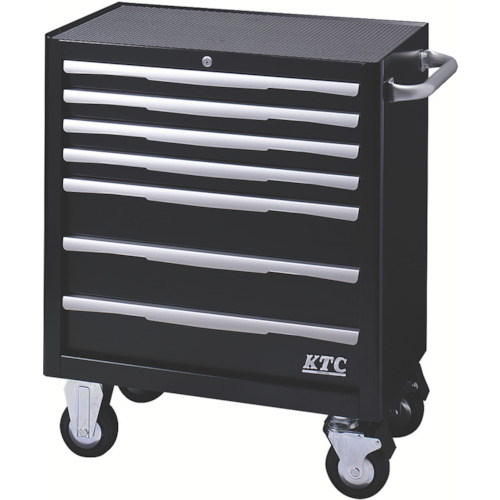 京都機械工具 ＫＴＣ 巻き押し入れ(7段7抽き出し)黒いこと 1台(EKW-1007BK) 取り寄せ商いもの