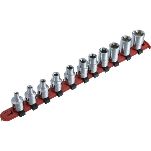 スエカゲツール Pro-Auto 3/8DR スペシャルEトソケットハンガー 11点セット 1セット(ES3-11S) 目安在庫\u003d○