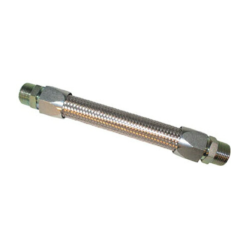 南国フレキ工業 メタルタッチ無溶接式フレキ ニップル鉄 25A×300L 1本(NK340-25-300) 取り寄せ商品