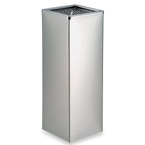 テラモト ステン角型灰皿 GPX-28A 2.1L 1台(SS-955-010-0) 準拠集団店卸し資産\u003d○