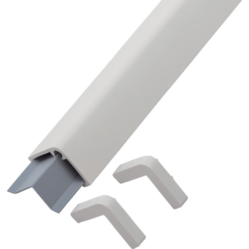 日本緑十字社 コーナー用ガードパッド アイボリ 65×65×1000mm ビス6個付 1本(246071) 目安在庫\u003d○