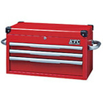 京都機械工具 ＫＴＣ トップチェスト(3段3抽き出し)赤いこと 1個(EKR-1003R) 取り寄せ商いもの