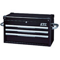 京都機械工具 ＫＴＣ トップチェスト(3段3抽き出し)黒いこと 1個(EKR-1003BK) 取り寄せ商いもの