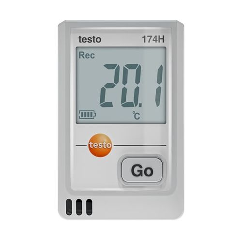 テストー（Testo） 温湿度資料ロガー（USB） 174 H（白） (1個)(60-0418-93) 取り寄せ商いもの