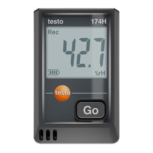 テストー（Testo） 温湿度資料ロガー（USB） 174 H（黒） (1個)(60-0418-94) 取り寄せ商いもの