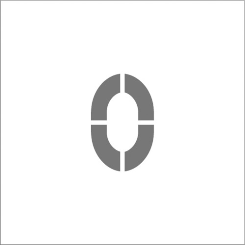 アイマーク ステンシル マグネット 0 文字サイズ150×95mm 1枚(ASTM015095) 目安在庫\u003d○