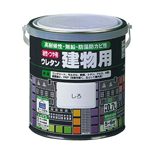 ロックペイント ロック 油性ウレタン建物用 くろ 1.6L 1缶(H0616116S) 目安在庫\u003d○
