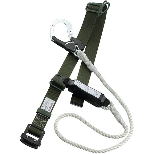 東洋物産工業　トーヨーセフティー 墜落制止用器具 胴ベルト型 ロープ式 緑 1本(GH-888G) 取り寄せ商品