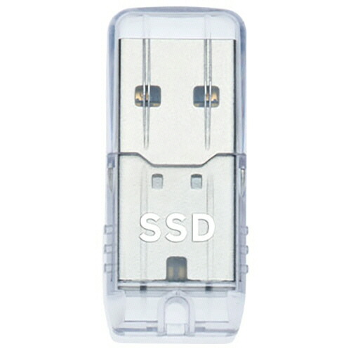 プリンストン USB 10Gbps(USB3.2)対応ポータブルSSD 1TB クリア 1個(PHD-USSD-1T) 取り寄せ商品
