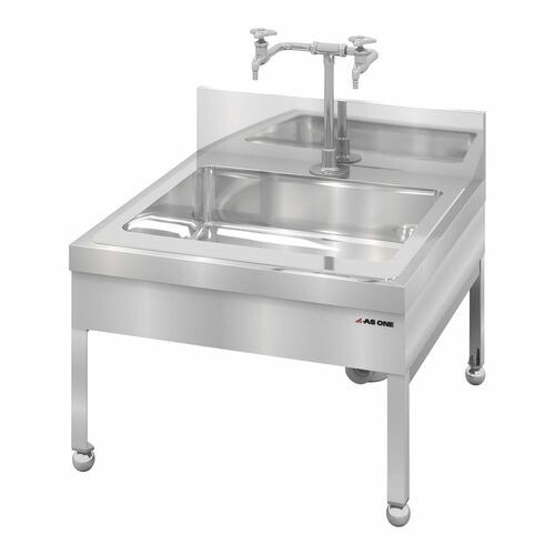 アズワン ピペット洗浄器用ステンレス流し台 低床型 ６００×６００×４００mm (1台)(3-3847-01) 取り寄せ商品