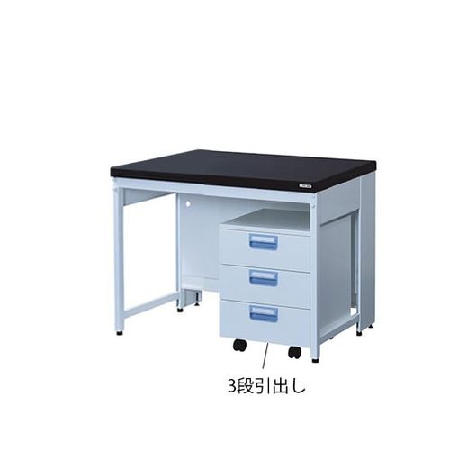 アズワン サイド実験台 スチールタイプ・フラット・ワゴン付き １２００×６００×８００mm (1台)(3-4113-01) 取り寄せ商品