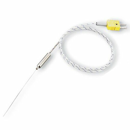 極細体温検知器(K熱電対) φ0.15粍 200粍 オメガコネクタ (1個)(1-4181-02) 取り寄せ商いもの