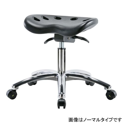 エルゴノミックESD腰かけ フットレスト付 (1台)(4-6638-03) 取り寄せ商いもの