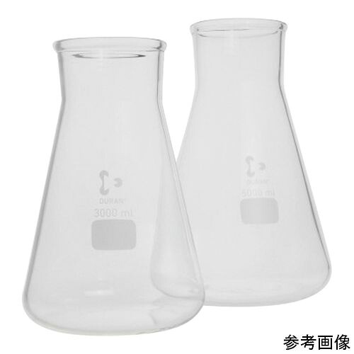 広口三角瓶 5L (1個)(4-6716-02) 取り寄せ商いもの