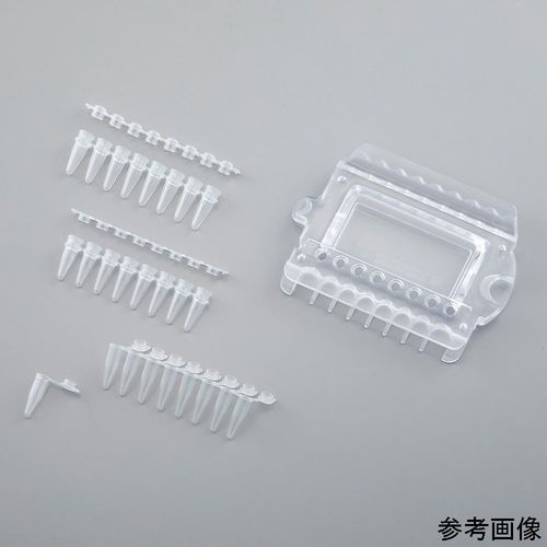 PCR用熱電子管 0.2mL 学生寄宿舎/分け隔てる 8連ストリップショー 1箱（8連/12書き割り×10袋入） (1箱(12書き割り×10袋入り口・入口))(4-6640-04) 取り寄せ商いもの
