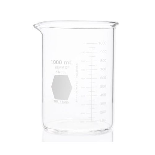 KIMBLE 極厚ビーカー（KIMAXR）1000mL (1個)(4-6619-04) 取り寄せ商品