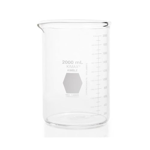 KIMBLE 極厚ビーカー（KIMAXR）2000mL (1個)(4-6619-05) 取り寄せ商いもの