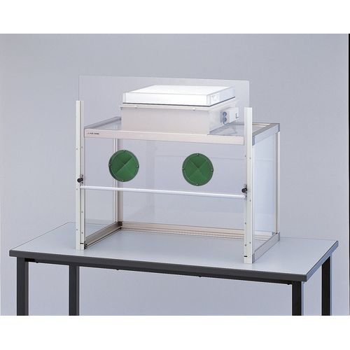 アズワン 粉体計量用ドラフト（手窓付）900×553×780mm 庫内コンセント無し (1台)(1-7618-03) 取り寄せ商品