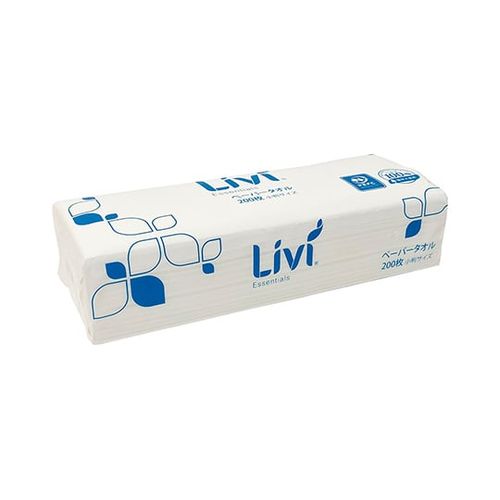 ペーパータオル（リビィ） エコノミーサイズ 1箱（200枚×50袋入） (1箱(200枚×50袋入り))(3-4826-02) 取り寄せ商品