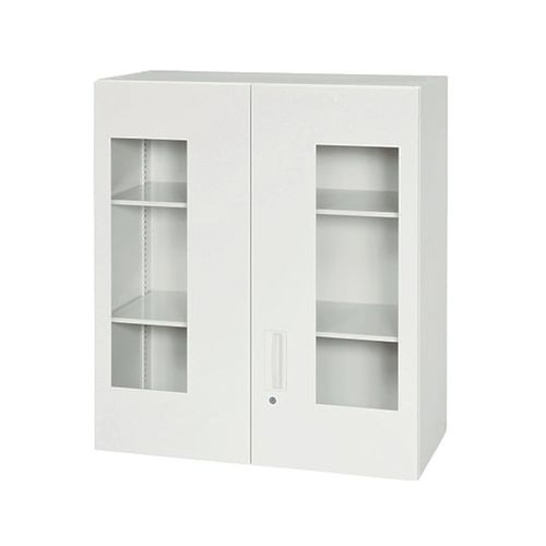 ナビス（アズワン） 収納ユニット(薄型タイプ) 上置き専用 両開き・窓付タイプ (1台)(8-4924-24) 取り寄せ商品｜ナノズ　店