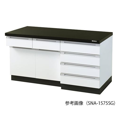 アズワン サイド実験台 (木製・アイランドタイプ) 1500×750×800 mm (1台)(3-8041-03) 取り寄せ商品