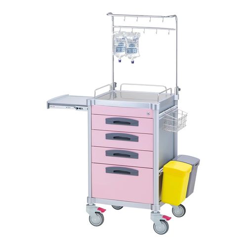 ナビス(アズワン) JUST点滴カート 4段引出し Wレール (1台)(8-9454-32) 取り寄せ商品|ナノズ 店