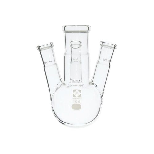 柴田科学の科目 SPC四口丸底瓶 100mL (1個)(61-4416-91) 取り寄せ商いもの