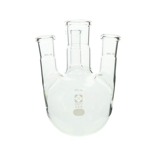 柴田科学の科目 SPC四口丸底瓶 300mL (1個)(61-4416-96) 取り寄せ商いもの