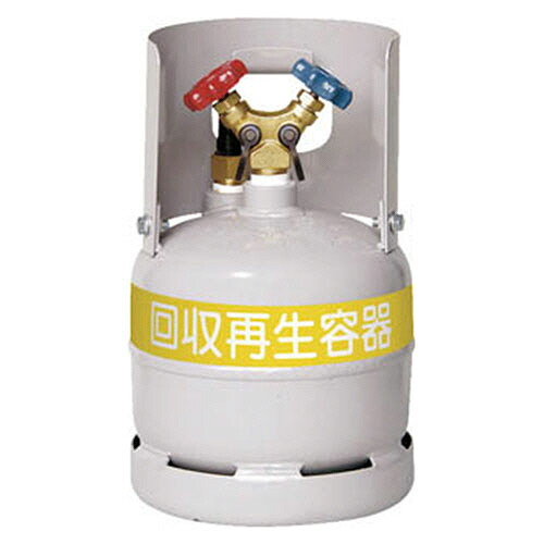 アサダ フロン回収ボンベ フロートセンサー付 6L 無記名 1本(TF090) 目安在庫\u003d○