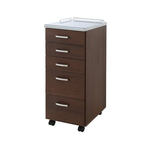 デンタルワゴン 350×420×860粍 赤銅色 (1台)(7-2833-03) 取り寄せ商いもの