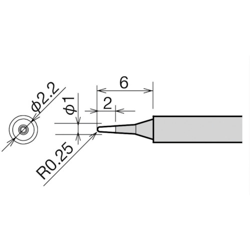 太洋電機産業 替こて先 1.5K型 RX-812AS/802AS 1本(RX-81HRT-1.5K) 目安在庫\u003d○