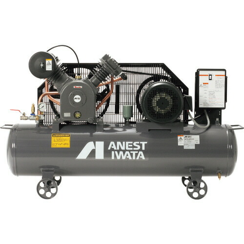 アネスト岩田 レシプロコンプレッサ(タンクマウント・オイルタイプ) 60Hz 1台(TLP37EG-10M6) 目安在庫\u003d○
