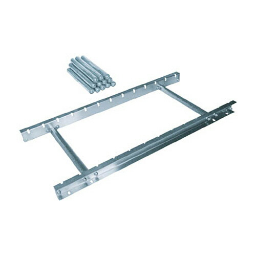 三鈴工機 スロットインステンレスローラーコンベヤ 径38&times;1T 1台(MUS38-400715) 取り寄せ商品｜ナノズ　店