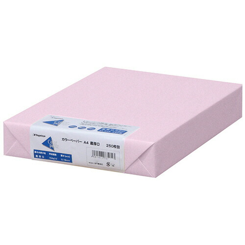 長門屋商店 Color Paper A4 最厚口 さくら 1セット(500枚:250枚×2冊)(4961411735690 x2) 目安在庫\u003d○