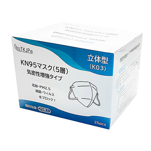 TKJP 気密性増強させる型 5層恍ける K03 海綿質有 止ん事無い濾す率 1、000枚 白いこと(k03-1000) 取り寄せ商いもの