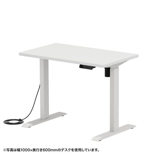 【P5S】サンワサプライ e電動昇降デスク(ホワイト)W1000&times;D650【受注生産品】(ERD-ER10065W) メーカー在庫品｜ナノズ　店