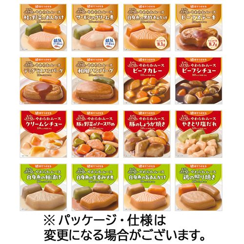 大和製罐 エバースマイル ムース食 主菜16種セット 1ケース(905961) 目安在庫\u003d○