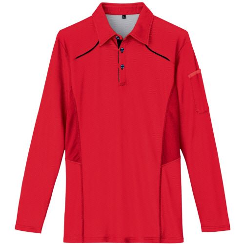 アイトス TULTEX(タルテックス) 長袖スポーツシャツ(男女兼用) WINCOOL 赤いこと 5L 1着(AZ-551045-009-5L) 取り寄せ商いもの