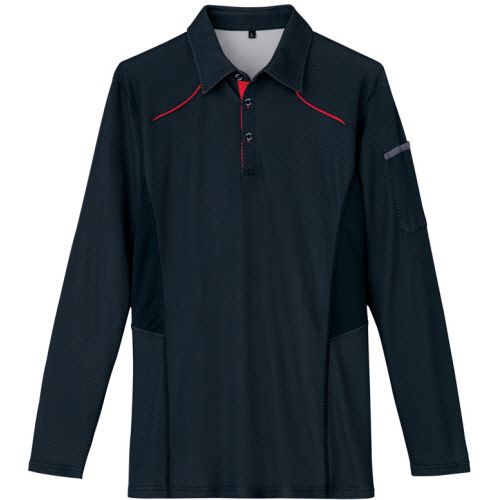 アイトス TULTEX(タルテックス) 長袖スポーツシャツ(男女兼用) WINCOOL 黒いこと 4L 1着(AZ-551045-010-4L) 取り寄せ商いもの