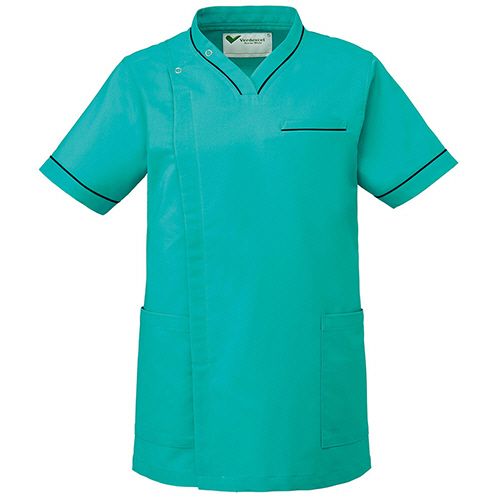 ミドリ安全 作業服 メディカルウェア ベルデクセル 男女兼用 スクラブ VEM2006上 グリーン SS 1着(VEM2006-UE-SS) 目安在庫\u003d○