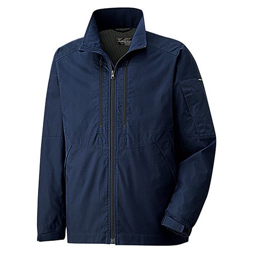 ミドリ安全 帯電防止JIS ベルデクセルフレックス 男女共用ジャンパー VE727上 ネイビー M 1着(VE727-UE-M) 目安在庫\u003d○