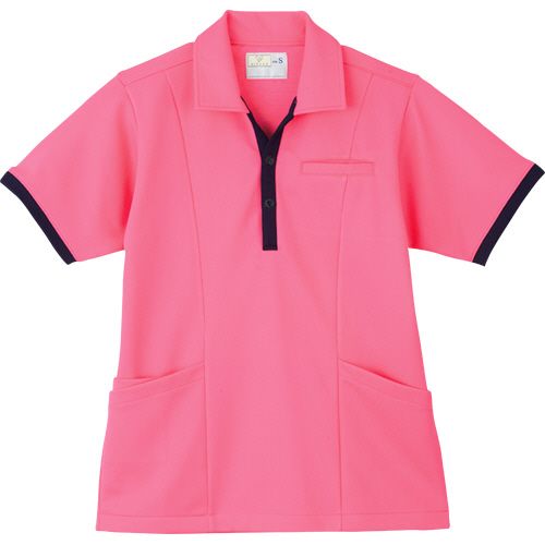 トンボ ケアワークシャツ リップル防縮ニット アマンドピンク SS 1着(CR129-14-SS) 目安在庫\u003d○