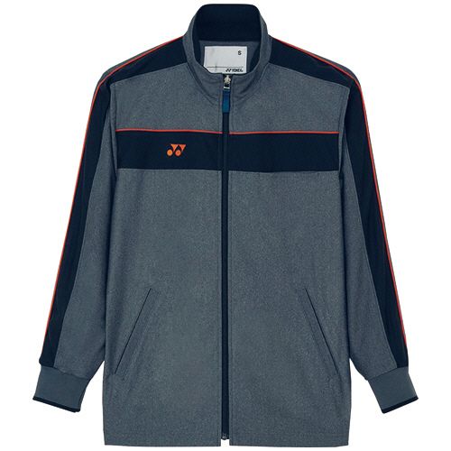 トンボ ヨネックス×キラク 防風ジャケット(男女兼用) ピステックス グレーモク×オレンジ Lサイズ 1着(CY104-59-L) 目安在庫\u003d○